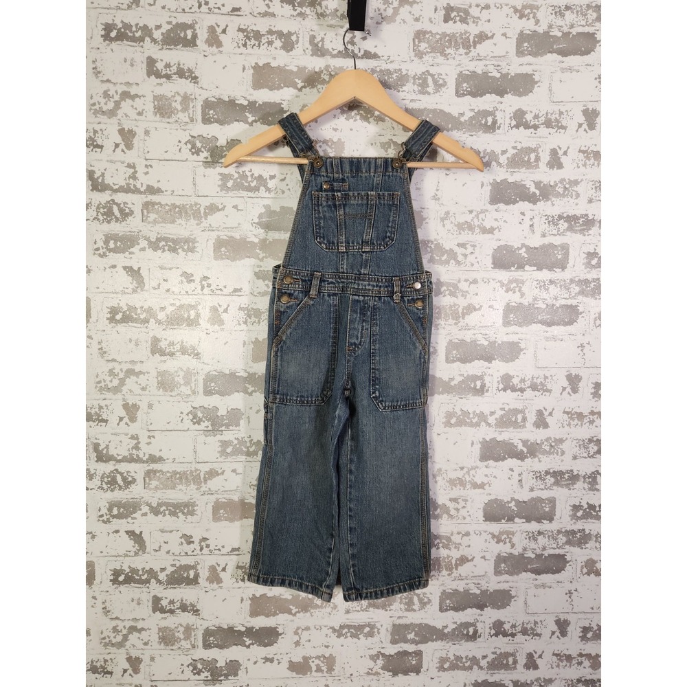 OshKosh B'Gosh Kids Cotton Denim Overalls Size 4 Classic Carpenter Jeans‎